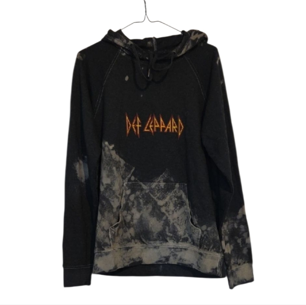 Def Leppard Bleach Dye Hoodie